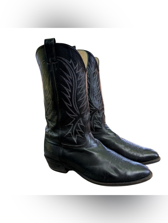 Nocona Boots Other - Nocona Mens Black Leather Cowboy Boots Size 13 E Western